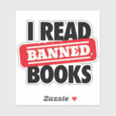 Lire Livres interdits Stickers Vinyle (Feuille)