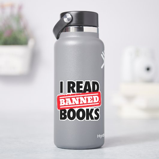 Lire Livres interdits Stickers Vinyle (HydroFlask)
