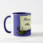 Lire Mug livre Vintage avec bougie (Gauche)