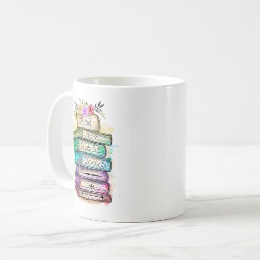 Lire plus Diverse Books mug (Devant gauche)