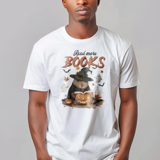 Lire plus Livres Capybara Halloween Funny T-shirt