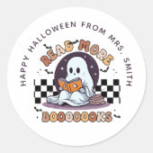 Lire plus Livres Halloween Treat Sticker sac (Devant)