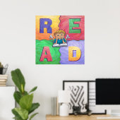 LIRE Poster coloré (Bureau à domicile)