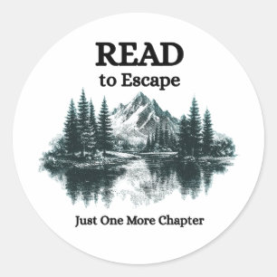 Lire pour s'évader - Autocollant Juste un chapitre