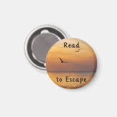 Lire pour s'évader Magnet | Citation de lecture po (Recto/Verso)