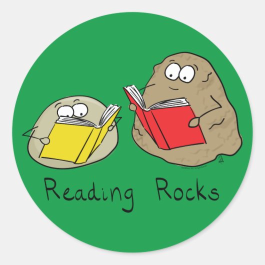 Lire Rocks Drôle Stickers Livre (Devant)