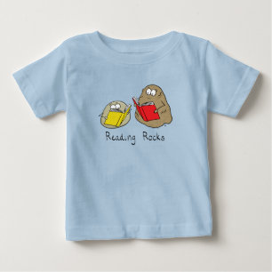 Lire Rocks Funny Book T-shirt bébé pour enfants
