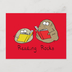Lire Rocks Funny Livre carte postale