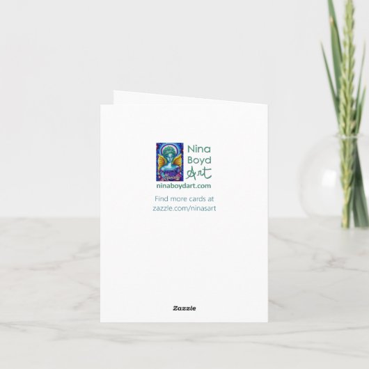 Lire simplement la carte de voeux Dragon (Dos)