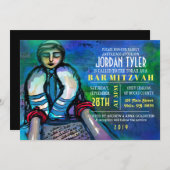 LIRE TORAH Bar Bat mitzvah Invitation (Devant / Derrière)