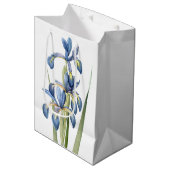 L'iris bleu botanique fleurit le sac floral de (Devant Angle)