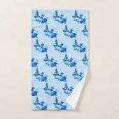 L'IRIS FLEUR JAPONAISE    (Serviette à main)