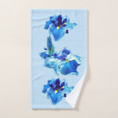 L'IRIS FLEUR JAPONAISE (Serviette à main)