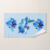 L'IRIS FLEUR JAPONAISE (Serviette à main)