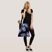 L'iris pourpre vintage botanique fleurit le sac (Sur le modèle)