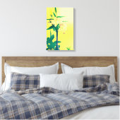 Lis abstraits - impression sur toile (Insitu(Chambre))
