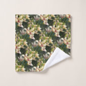 Lis blancs  (Gant de toilette)