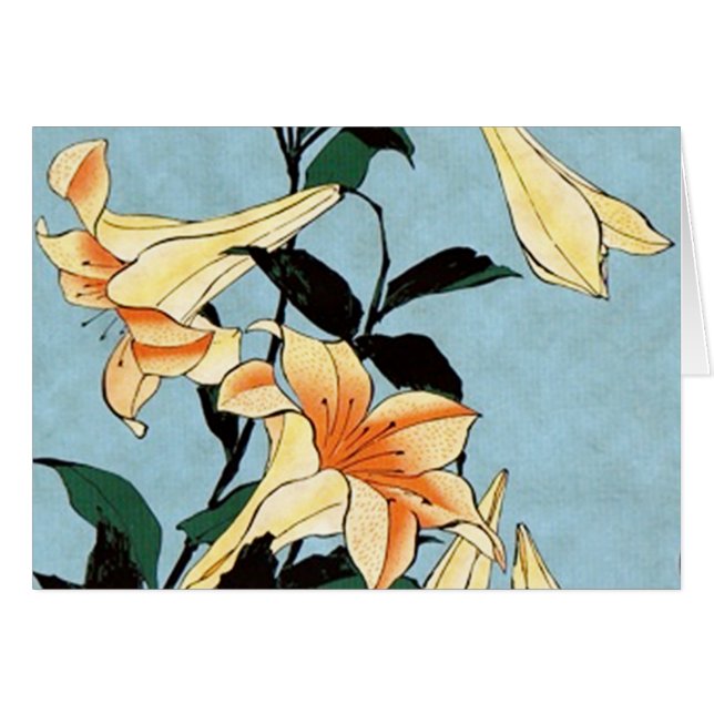 Lis de Japonais de Hokusai (Devant Horizontal)