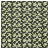 Lis-de-le-Vallée chic sur le tissu floral noir (Échantillon)