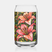 Lis de soleil en verre coloré (Verso)