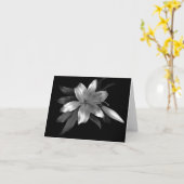 Lis floral d'astronome d'argent de carte de note (Fleur jaune)