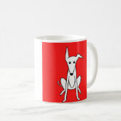Lis la tasse de graphique de whippet (Devant droit)