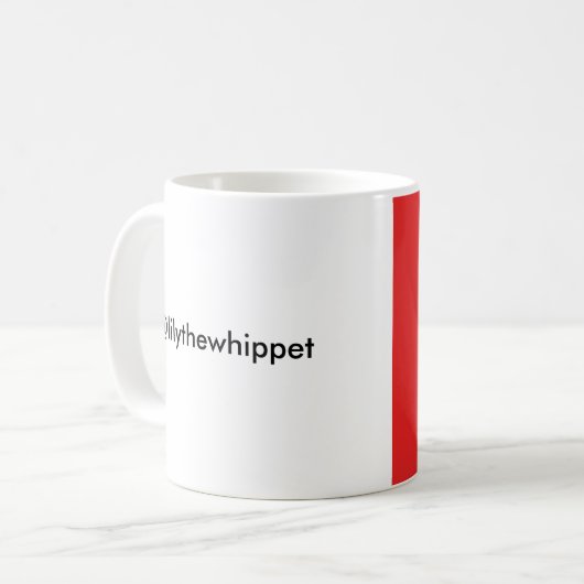 Lis la tasse de graphique de whippet (Devant gauche)