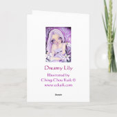 Lis rêveur - carte vierge (Dos)