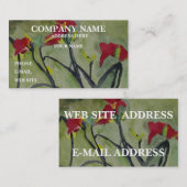 LIS TIGRÉS - cartes de visite (Devant / Derrière)