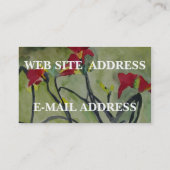 LIS TIGRÉS - cartes de visite (Dos)