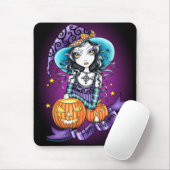 "Lisa" Halloween Pumpkin Witch Mousepad Muismat (Met muis)