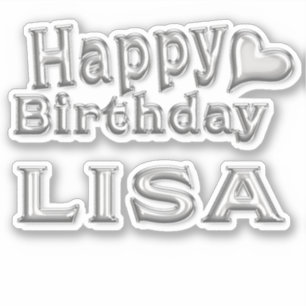 Lisa Happy Birthday Autocollants