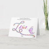 lisa kaart (Achterkant)