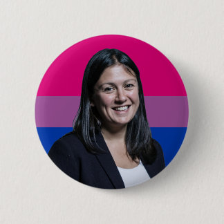 Lisa Nandy Bisexual Flag Badge Ronde Button 5,7 Cm
