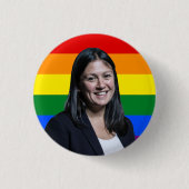 Lisa Nandy LGBT Badge Ronde Button 3,2 Cm (Voorkant)