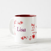 Lisa nom Mug - Coupe de café personnalisée avec un (Devant gauche)