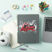 Lisa sticker graffiti autocollant (Couverture iPad)