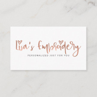 Lisa's Embroidery | Niet bewerkbare Sjabloon Visitekaartje
