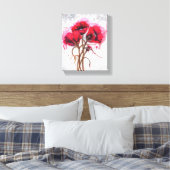 Lisa's Rode Klaprozen Canvas Afdruk (Insitu (Slaapkamer))