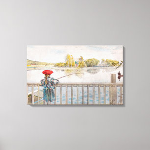 Lisbet Gevist door Carl Larsson,  Fine Art Canvas Afdruk