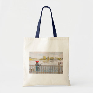 Lisbet Vissen door Carl Larsson, Vintage Fijne Kun Tote Bag