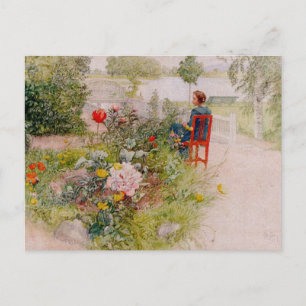 Lisbeth in de Vloertuin Briefkaart