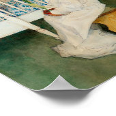 Lisbeth met gele tulp poster (Hoek)