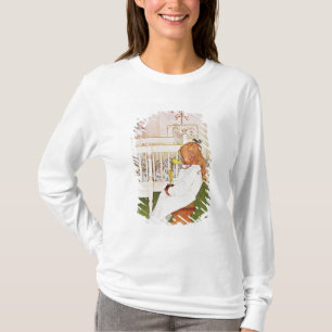 Lisbeth met gele tulp t-shirt