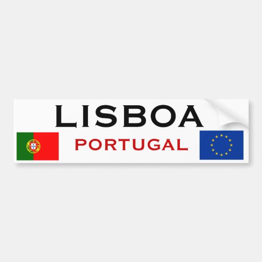 Lisboa* Bumpersticker (Voorkant)
