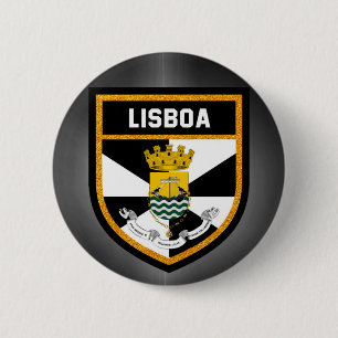 Lisboa Flag Ronde Button 5,7 Cm