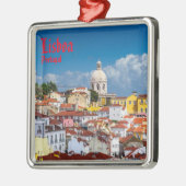 Lisboa-kerstversiering Metalen Ornament (Links)