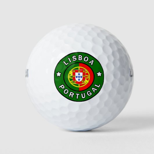 Lisboa Portugal Golfballen (Voorkant)