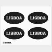 Lisboa Portugal Ovale Sticker (Vel)
