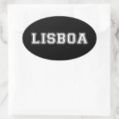 Lisboa Portugal Ovale Sticker (Tas)